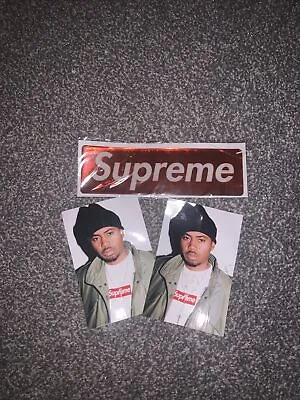 Supreme Red 3D Box Logo Sticker And 2x Nasty Nas Stickers • £16.50