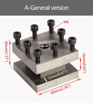 Lathe Four-position Tool Post 60mm/Tool Holder/Square Tool Post Rest WM210V • $56.82