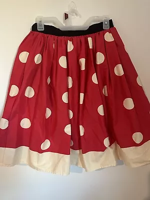 Unique Vintage New Minnie Mouse Skirt Red Med • $39.99