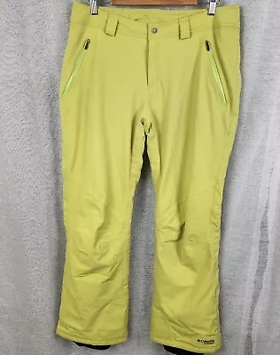 Columbia Titanium Omni-Tech Size L Green Snow Pants Cold Winter *READ DESCRIPTIO • $54.95