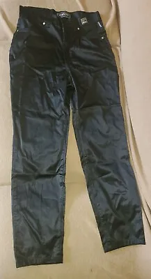 VERSACE Medusa Shiny Satin Women's 90s Pants Vintage • $125
