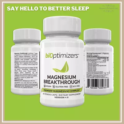 Magnesium Breakthrough Supplement Natural Sleep & Brain Supplement 30 Capsules • $29.99