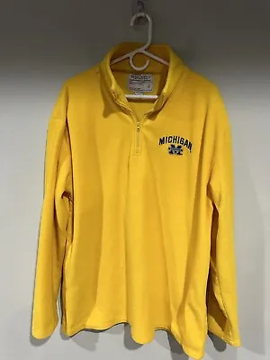 Michigan Wolverines Sweatshirt Size Xl Men Fleece Pullover Lee Sport • $15.99