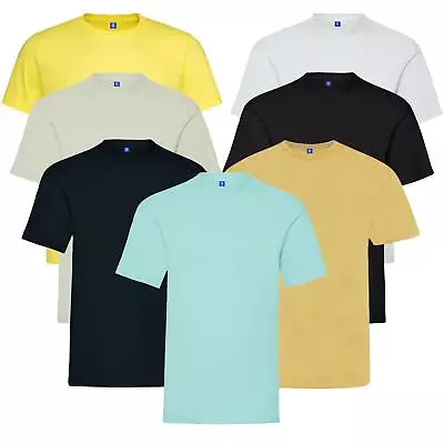 Kruze Mens T Shirts Short Sleeve T-shirt Top Cotton Plain Crew Neck Shirt Lot • £4.99