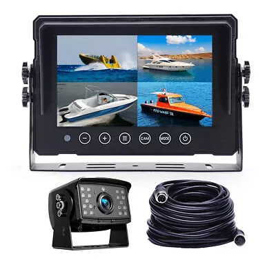 7  AHD Quad Split Touch Screen Monitor Waterproof Reversing Camera Kit For Truck • $139.99