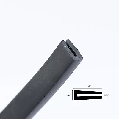 Rubber U Channel Edging Edge Decoration Embellish Trim Seal Flexible 120''/10ft • $16.14