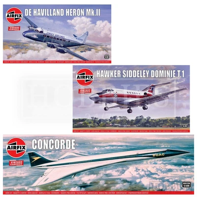 £19.14 • Buy Airfix Vintage Classics Model Plane Kit Hawker Siddeley Havilland Heron Concorde