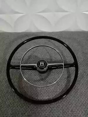 Volkswagen Bus LUXE Steering Wheel Black Type 1 2 Complete '67 Vintage New • $245