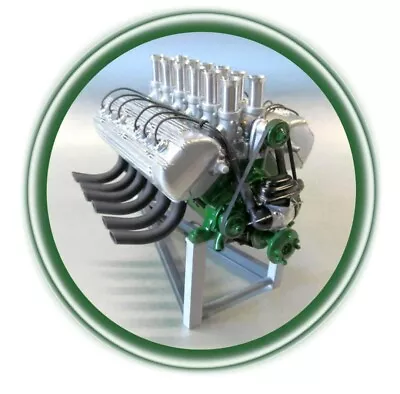 $165 • Buy 1/8 Scale Hockney ARDUN Lincoln V12 Engine Fuel Injected Edition 1/8th Display 