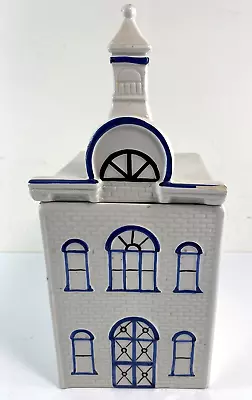 Vtg Mancer MC251 Church Canister Cookie Jar Village Made In Italy House Cottage • $22.48