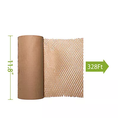 SEAIVY 11  X 320 Feet Honeycomb Packing Paper Wrap Bubble Cushioning Papers • $24.99
