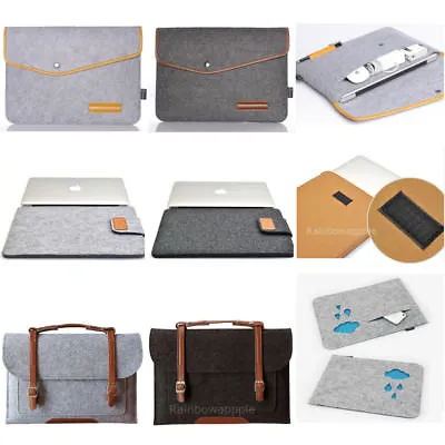 £7.91 • Buy 8 Design Woolen Felt  Laptop Sleeve Bag For HP DELL IBM MacBook 11 12 13 15