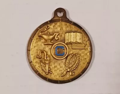 Rare Vintage Fraternal Masonic Bronze Medal Pin Badge Pendant By Jostens  • $50