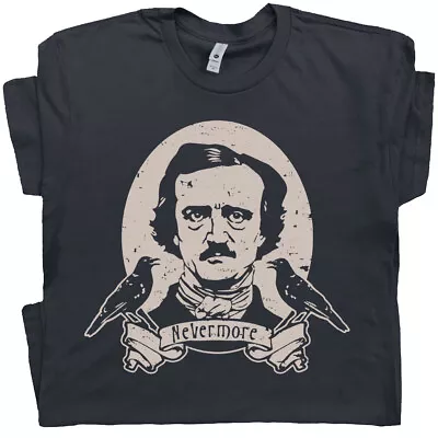 Edgar Allan Poe T Shirt Horror Movie Raven Book HP Lovecraft Gothic Graphic Tee • $19.99