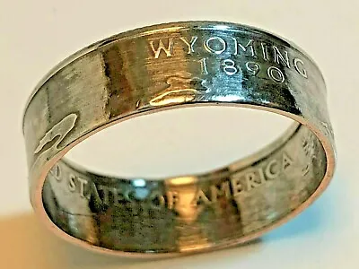 Wyoming Ring State Quarter Coin Ring Hand Made • $45.04