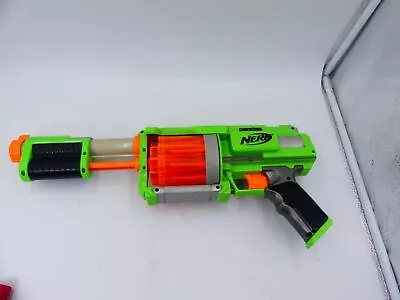 NERF Dart Tag Gun Green FuryFire Blaster Revolving Pump Shooter WORKING • $23.09