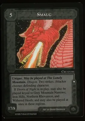 Smaug The Wizards Limited Middle Earth CCG MECCG NM • $11.99