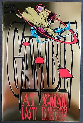 Gambit #1 Gold Foil Cover Variant VF+ White Pages Marvel Comics 1993 Rare Htf • $299.99