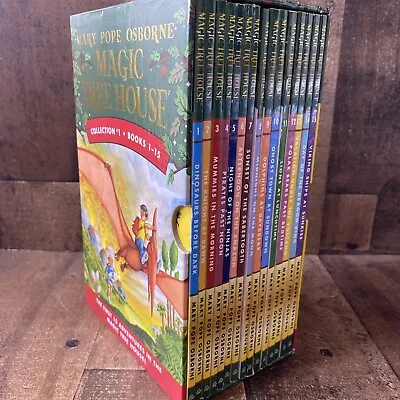 Lot Of 15 Magic Tree House Boxed Set Books # 1-15 Mary Pope Osborne Paperback • $29.99