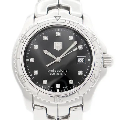 TAG Heuer Professional 200 11PD WT1115 Diamond Date Stainless Steel Men Quartz • $1180