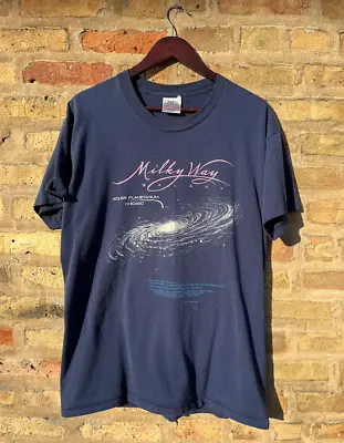 Vintage Chicago Adler Planetarium  Milky Way  1992 Large T-Shirt • $60