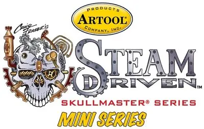 Artool Freehand Airbrush Stencil Steam Driven Skull Mini Series Craig Fraser Set • $75