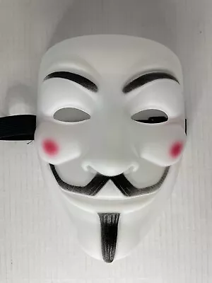 $4.99 • Buy Guy Fawkes V For Vendetta Costume Mask Vacuform Plastic  Anonymous