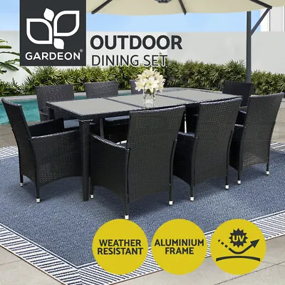 $938.35 • Buy Gardeon 9 PCS Outdoor Dining Set Table & Chairs Patio Furniture Lounge Setting