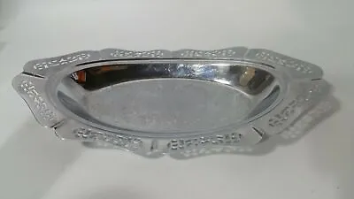 Krome Kraft Farber Bros Chrome Serving Tray With Etched Filigree Center • $10.94