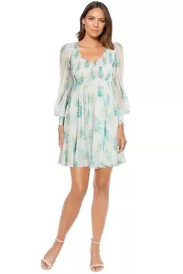 $230 • Buy Zimmermann Whitewave Shirred Mini Dress Size 0