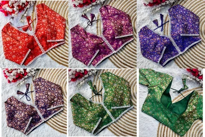 $16.99 • Buy Women's Banarsi Designer Saree Blouse Beautiful Lehenga Crop Top Part Wear Choli