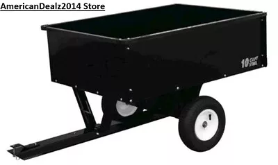 500 Lb Steel Utility Dump Cart  Tow Behind Tractor ATV Garden Lawn Hauling Wagon • $222.95