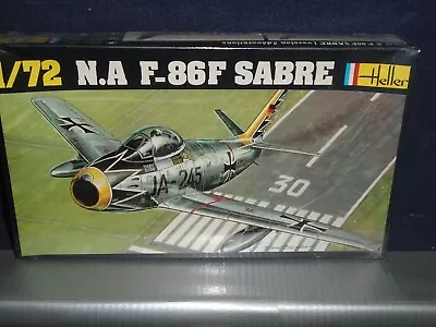 Heller 1/72 F-86F Sabre Jet Model Kit#277(unbuilt) • $4.99