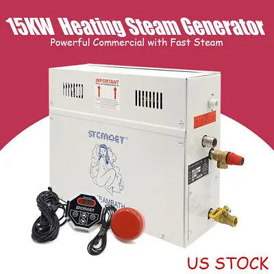 15kw Powerful Commercial Steam Bath Generator Steam Generator With Fast Steam • $476.99