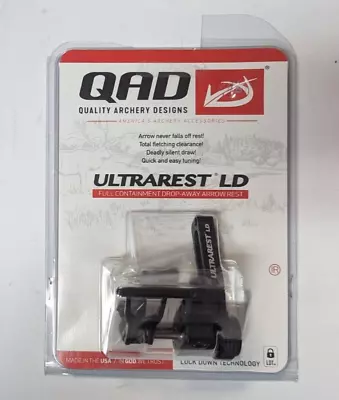 QAD ULTRAREST LD Full-Containment RH Drop-Away Arrow Rest #1500357 BRAND NEW • $74.76