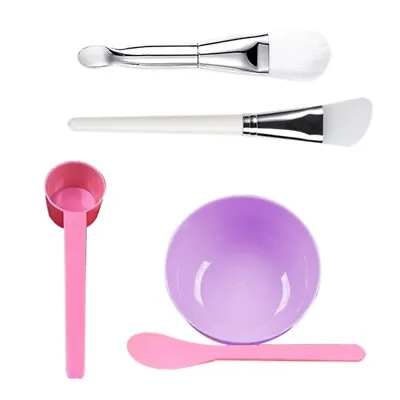 Face Mixing Bowl Set Soft Silicone Spatula And Face Brush Bowl • £4.67