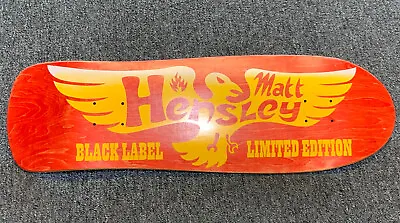 Black Label Matt Hensley Skateboard Deck Vintage Very Rare • $450