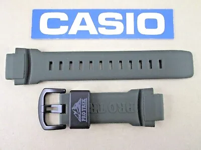 Genuine Casio ProTrek PRW-3510Y PRW-3510Y-8 Green Resin Watch Band Strap • $189.62