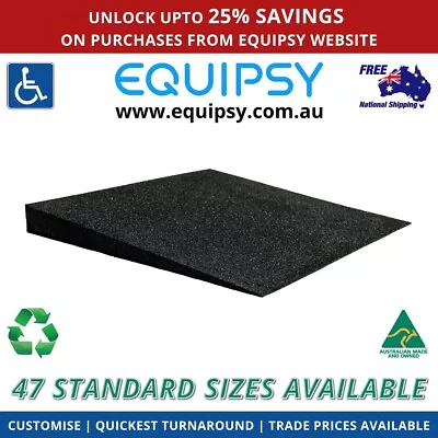 1:10 Wheelchair Access Rubber Ramp Threshold Doorway Disability 28 Sizes Instock • $469.30