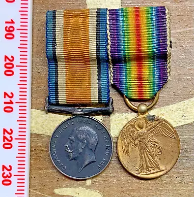 WW1 Miniature Medals War And Victory Medal • $30.82