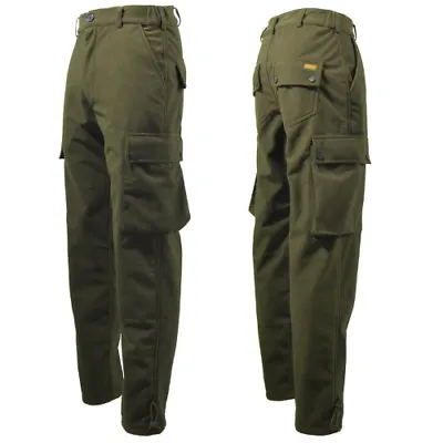 Game Stealth Trousers Brushed  Warm Waterproof Green Hunting Shooting Fishing • £38.95