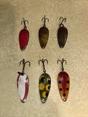 Vintage Fishing Lure Eppinger Dardevle Midget Lot Of 6 • $7.50