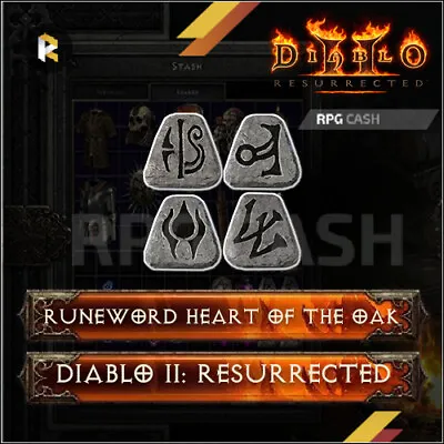 HOTO Heart Of The Oak - Complete Runewords - Diablo 2 Resurrected D2R • $4.61