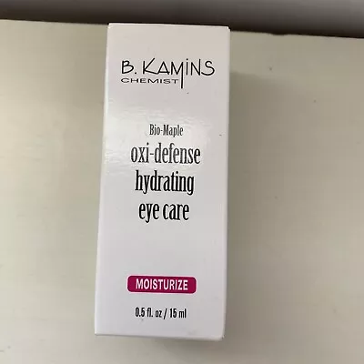 B. KAMINS BIO-MAPLE Oxi-defense Hydrating Eye Care .5fl Oz 15ml • $57