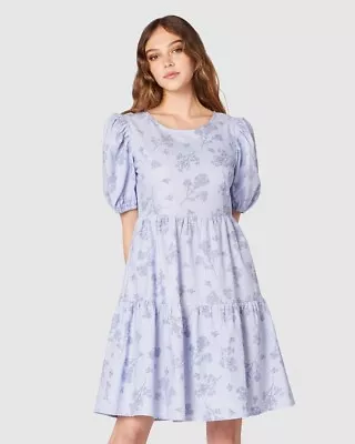 $49.99 • Buy Princess Highway Bee Toile Dress In Blue Size 12 - BNWT