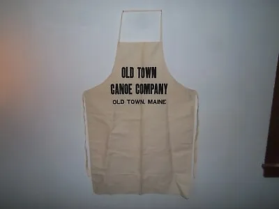 $125 • Buy Vintage NOS Old Town Maine Canoe Canvas Work Shop Apron Smock