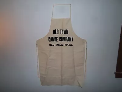 $125 • Buy Vintage NOS Old Town Maine Canoe Canvas Work Shop Apron Smock