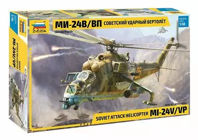 Soviet Attack Helicopter MI - 24 V/VP  4823 Zvezda 1:48 New! • $40