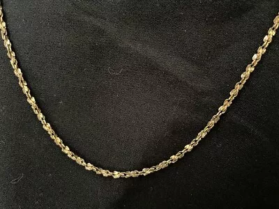 Vintage 10K Gold Filled Men's Unique Chain Necklace 19  Long 9.9g Wt. • $28