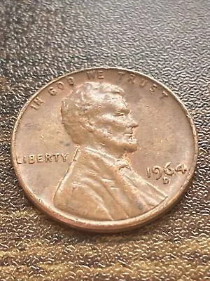 1964 D Lincoln Memorial Penny Actual Coin Error “l” On Edge /  In God We TK4164* • $3.99
